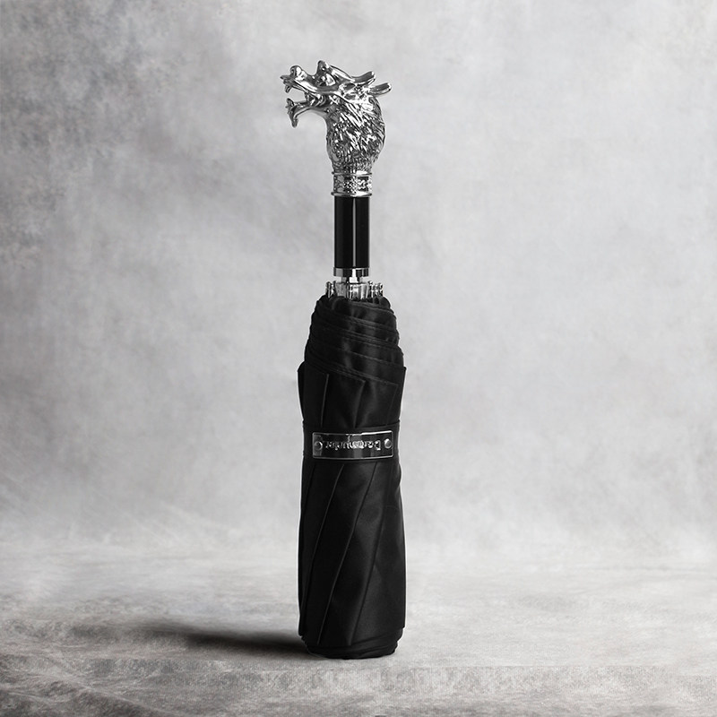 DanMunier retro folding umbrella 12 zodiac umbrella clear and rain dual-use men's retro original design umbrella umbrella