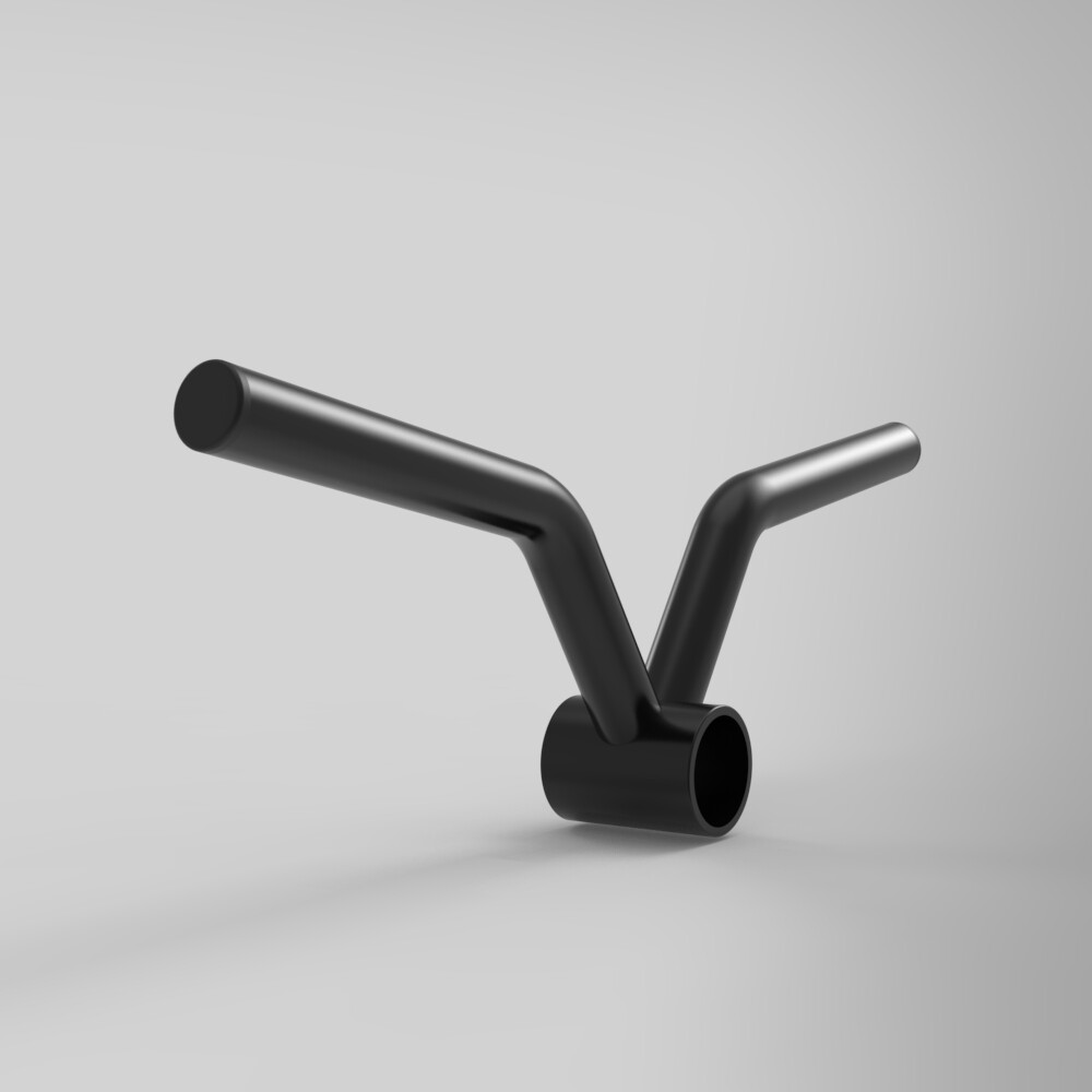 Dongji Barbarbell Handle T-type double-pin V-shaped Gun Rowing Handle Handle Fitness Device