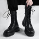 Martin boots men's British style high top leather workwear motorcycle boots men's heightening summer ເກີບຫນັງສູງໃຫມ່