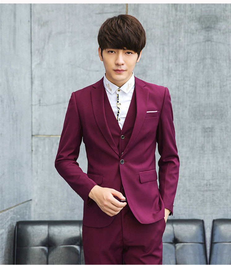 Áo 2 dây mùa xuân phiên bản Hàn Quốc của bộ đồ nhỏ Slim nam 2019 phù hợp với bộ đồ chuyên nghiệp dành cho giới trẻ - Suit phù hợp shop do nam cao cap