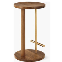 Nordic solid wood high chair light luxury creative design bar chair home island chair bar cafe front bar stool