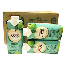 Thai imported Mary Malee Coco original coconut water 330ml * 12 bottles of NFC natural no addition