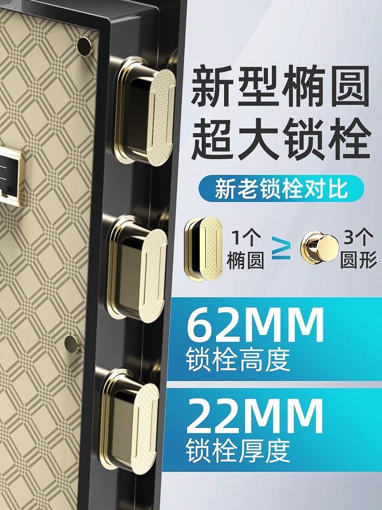 Ounais Fingerprint Safe for Home Use, Password-Protected Office Safe, 180cm In-Wall Single-Door Safe, Double-Lock Large Safe Cabinet, 1.8m Safe Deposit Box, All-Steel