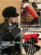 South Korea 2025 Retro Overlock Plaid Scarf Women's Autumn and Winter Warm and Fashionable Cloak Elegant and Elegant Versatile Scarf