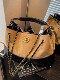 Korean rhombus chain bag women's high-end large-capacity shoulder crossbody bag commuter portable tote bucket bag