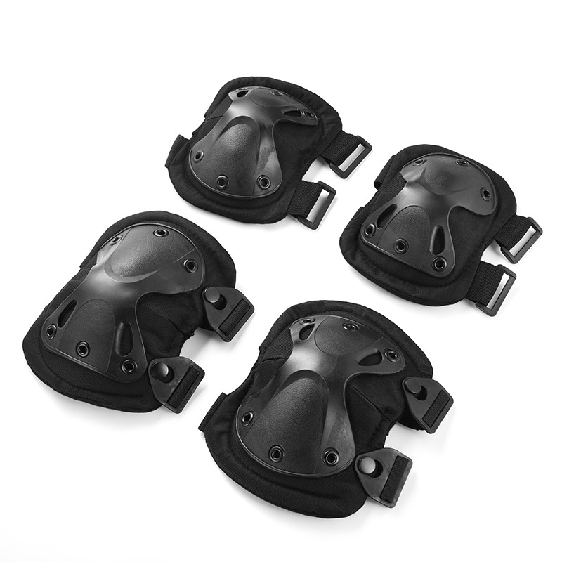 Tactical Kneecap Elbow Protection Elbow Suit Crawling training Military fans CS Tactical protective gear outdoor sports riding Protective equipment Men 's