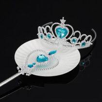 Childrens head adorned girl Princess Aithas crown magic wand suit 2021 The new kid Princess Aisha haircut