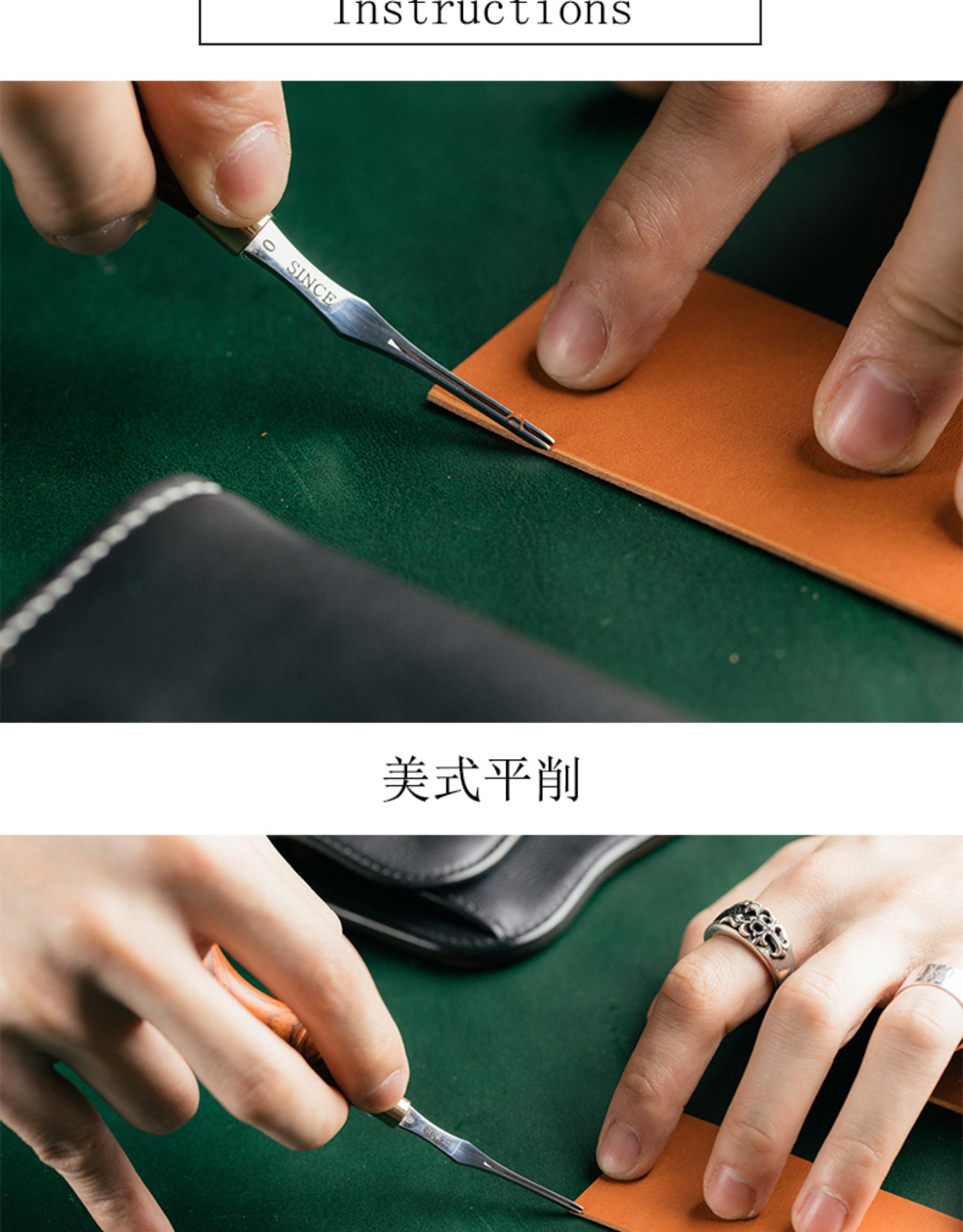 kể từ khi cắt da cạnh công cụ tìm công cụ da DIY handmade Mỹ chamfer thẳng cắt cạnh Cắt Nhật Bản - Công cụ & vật liệu may DIY thước đo may quần áo