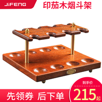 Monsoon pipe stand eight-position ten-position solid wood pipe rack high-end eight-position ten-position multi-position pipe holder display stand