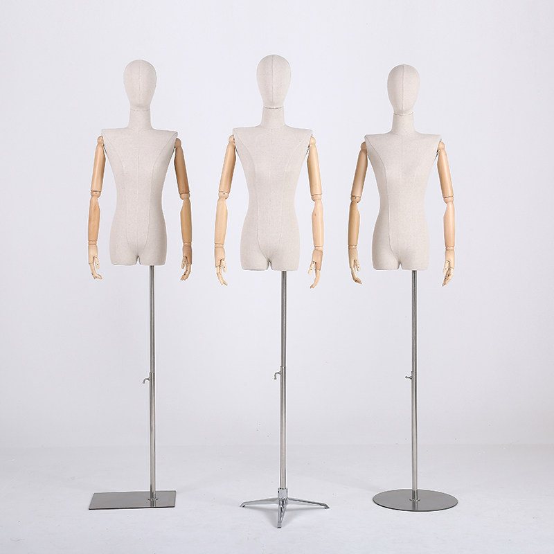 Hua American Korean Edition of flat shoulder knock models and clothing store window display wedding dress stand female clothes