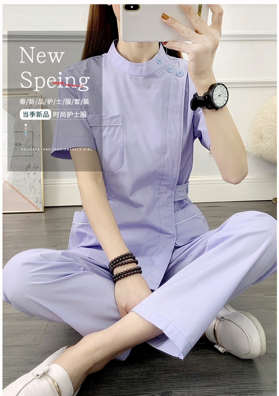 New Style Maternity Nurse Uniform, Two-Piece Women's Long-Sleeved Winter Dental Beauty Salon Nursing and Elderly Care Workwear Set New Style Maternity Nurse Uniform, Two-Piece Women's Long-Sleeved Winter Dental Beauty Salon Nursing and Elderly Care Workwear Set