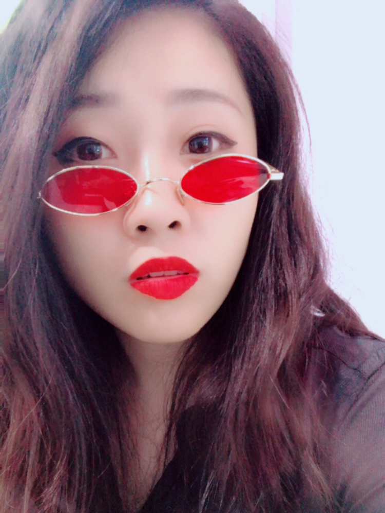 Kính râm nữ thủy triều mặt tròn đường đập mạng lưới kính râm màu đỏ phiên bản Hàn Quốc của thủy triều retro phong cách Harajuku ulzzang kính râm gentle monster