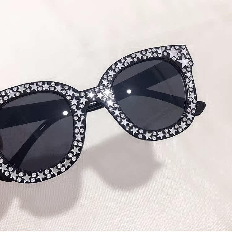 Kính râm Starry box lớn lưới đỏ ngôi sao thời trang hoang dã cùng kính râm kính râm nữ 2019 mới đầy màu sắc kính nam