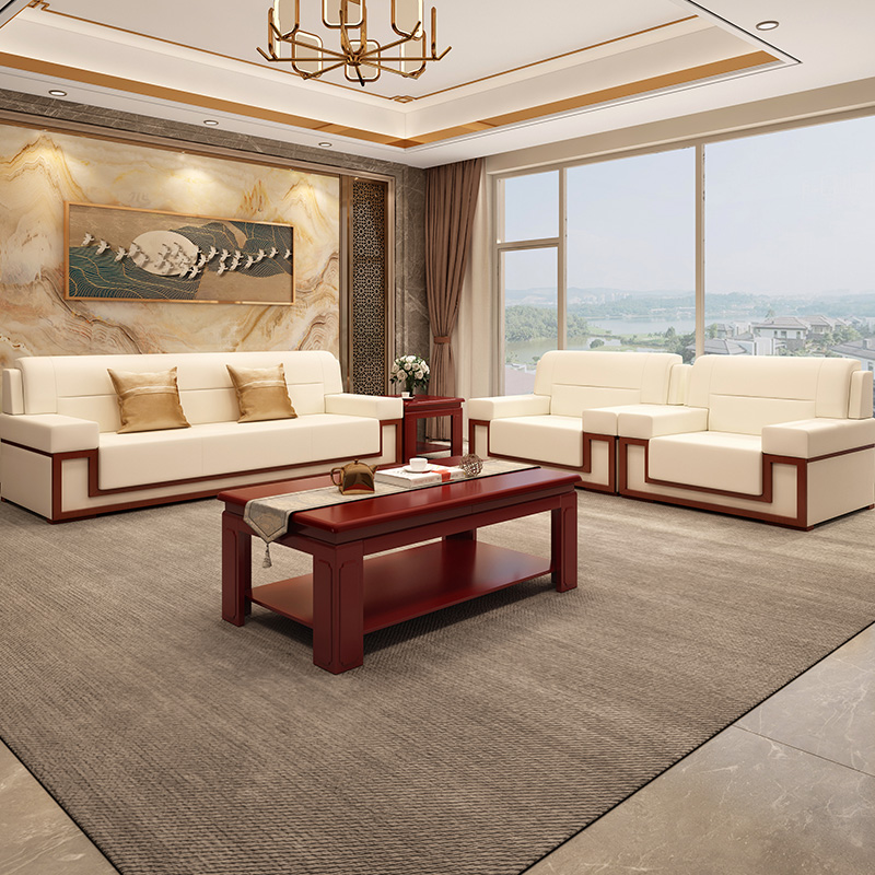 Office sofa coffee table combination hotel lobby VIP reception room reception area business negotiation meeting room sofa