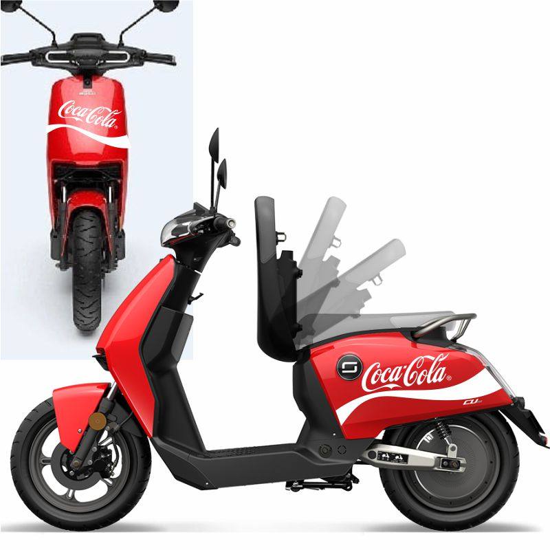 Speed Ke Cu Electric Car Sticker Decoration Pull Flower Waterproof Scratchproof Shelter Calf Yadi Locomotive Stickers