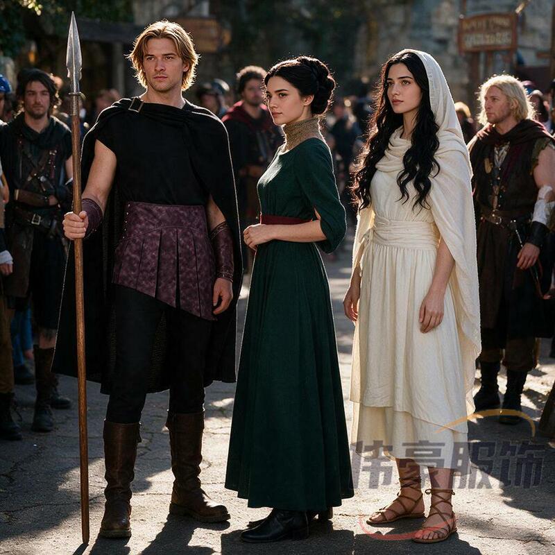 Weihao's New Movie-Style Sioedus, Penelope, and Athena Costume, Medieval Cosplay Outfit Weihao's New Movie-Style Sioedus, Penelope, and Athena Costume, Medieval Cosplay Outfit