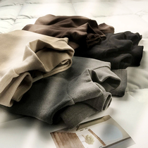 Black semi-high neck base shirt female 2020 new foreign style imitation cashmere jacket autumn and winter long sleeve T-shirt plus Velvet