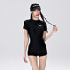 Women's swimsuit one-piece boxer angle conservative slimming professional racing sports women's surfing wetsuit hot spring swimsuit