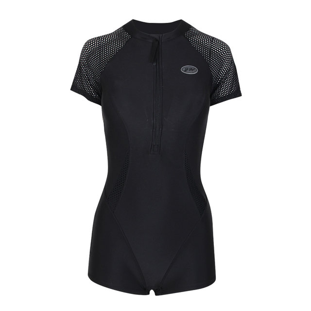 Women's swimsuit one-piece boxer angle conservative slimming professional racing sports women's surfing wetsuit hot spring swimsuit