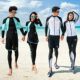 Korean diving suit women's split long-sleeved trousers zipper sun protection swimsuit surfing snorkeling suit trendy suit jellyfish suit