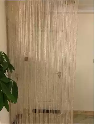 Encrypted silver wire curtain wedding ceiling ring decoration tassel Ferris wheel scene layout partition door curtain wedding