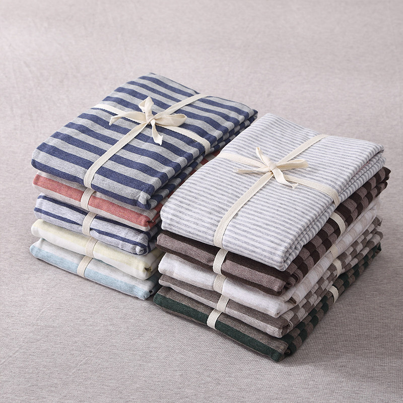 Japanese pillowcase cotton pillowcase cotton pillowcase geranium cotton knitted cotton formaldehyde-free 48*74 single