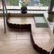 Curved shape fence indoor garden vegetable garden anti-corrosion wooden fence guard fence fence flower bed wall indoor and outdoor