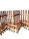 Courtyard Anti-Corrosion Wooden Fence, Guardrail, Wooden Stakes, Wooden Fence, Picket Fence, Enclosure, Balcony Flower Bed, Wall Fence 2m