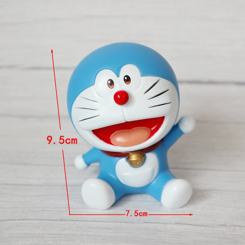 Trang trí bánh kem cho trẻ em chuông lớn Doraemon cười Trang trí bánh sinh nhật cho búp bê Doraemon - Trang trí nội thất