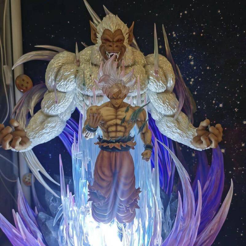 【In Stock】Seven-Jewel Type Great Ape King Goku Giant Tyrannosaurus Model Gkvtl Statue Toy in Fighting Pose