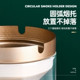 Воронка, стеклянная прозрачная ветрозащитная мультяшная пепельница из нержавеющей стали, в корейском стиле