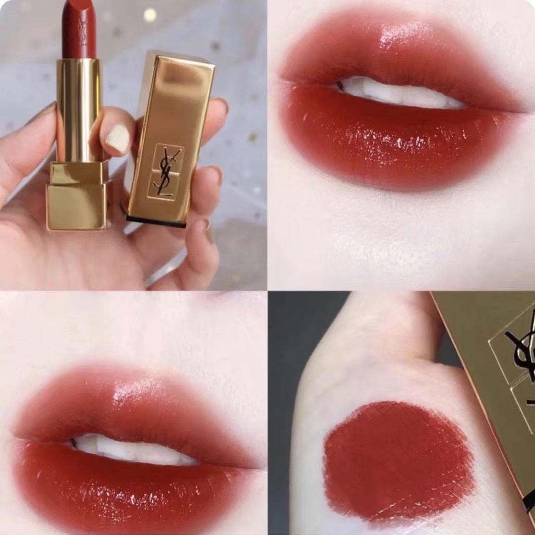 YSL lipstick small gold bar 21 lip glaze 416 212 small black bar 302 chop male Saint Laurent matte matte 1966