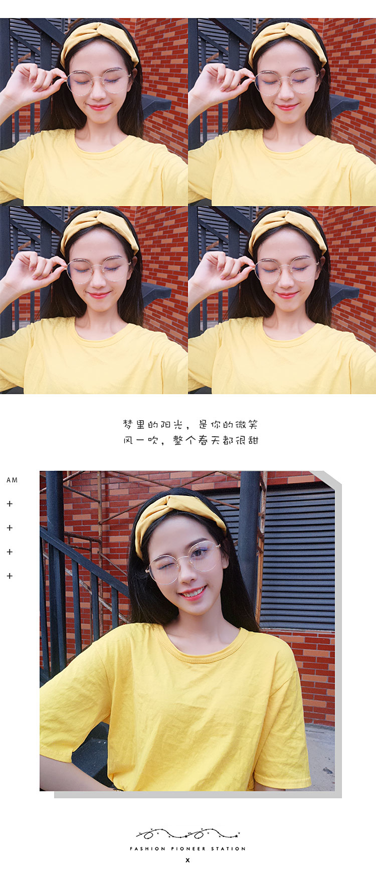 Kính râm khung kính retro thủy tinh tròn kính chống ánh sáng xanh cận thị bức xạ nữ gọng kính titan