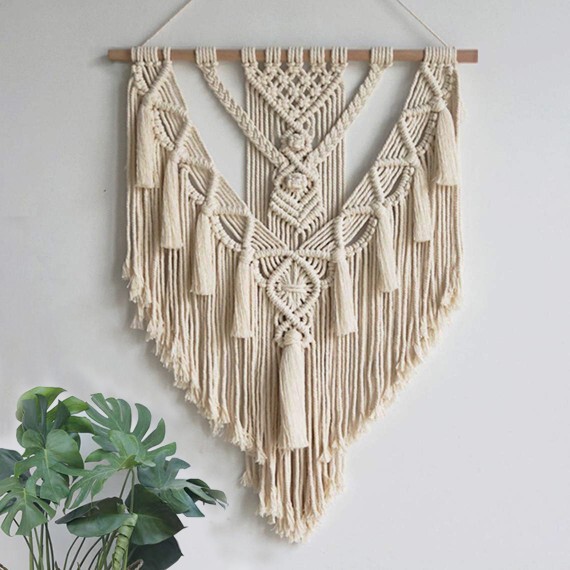 New Bohemian Style Hand-Woven Tapestry Tassel Wall Decoration B&B Decoration