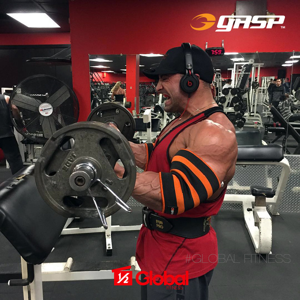 GASP POWER ELBOW SLEEVES Gai Shi Pu strength training ELBOW guard stable elastic support (pair)