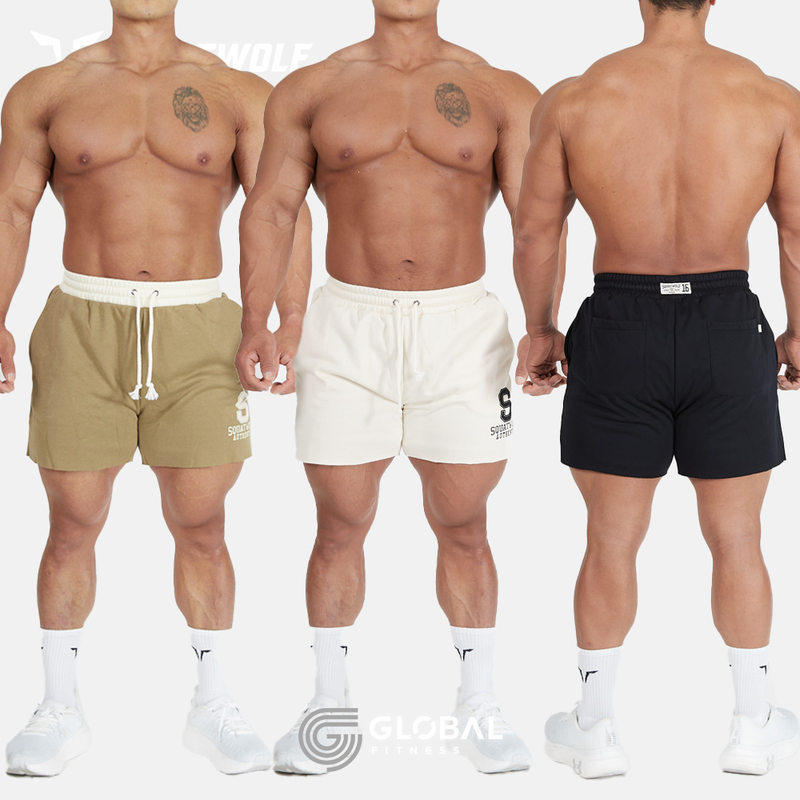 Squatwolf Golden Era 2in1 Shorts Dubai Wolf [Liba] Cotton Double Layer Sports Shorts