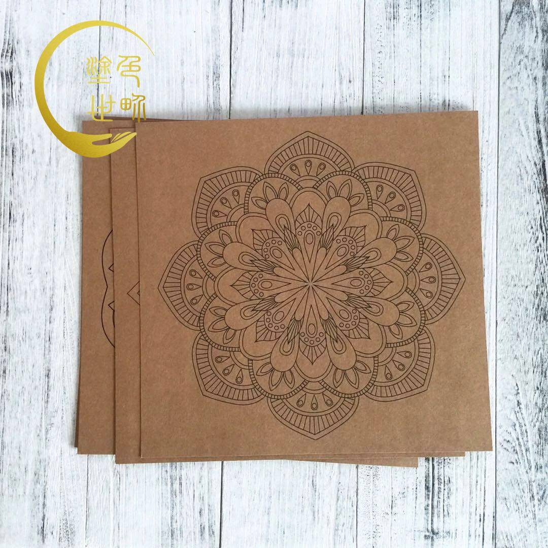 Mandala coloring hand-painted coloring adult stress relief meditation (coloring world)