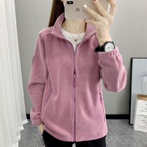 Delicate soft and warm Australian fleece fleece womens autumn and winter thickened warm jacket cardigan mothers jacket liner