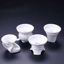 Tea leak Tea filter Ceramic tea filter holder Handmade mesh Ceramic tea filter Tea ceremony Kung Fu tea set
