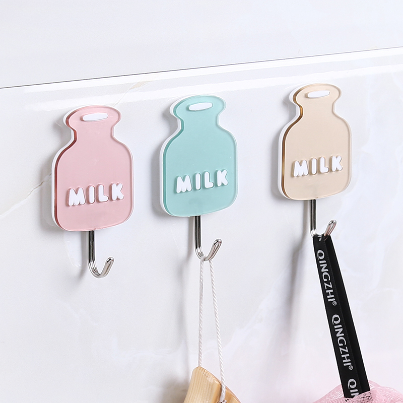 Lovely viscose hook wall wall hanging cartoon car hangers nail free scratch kitchen strong stick hook hook