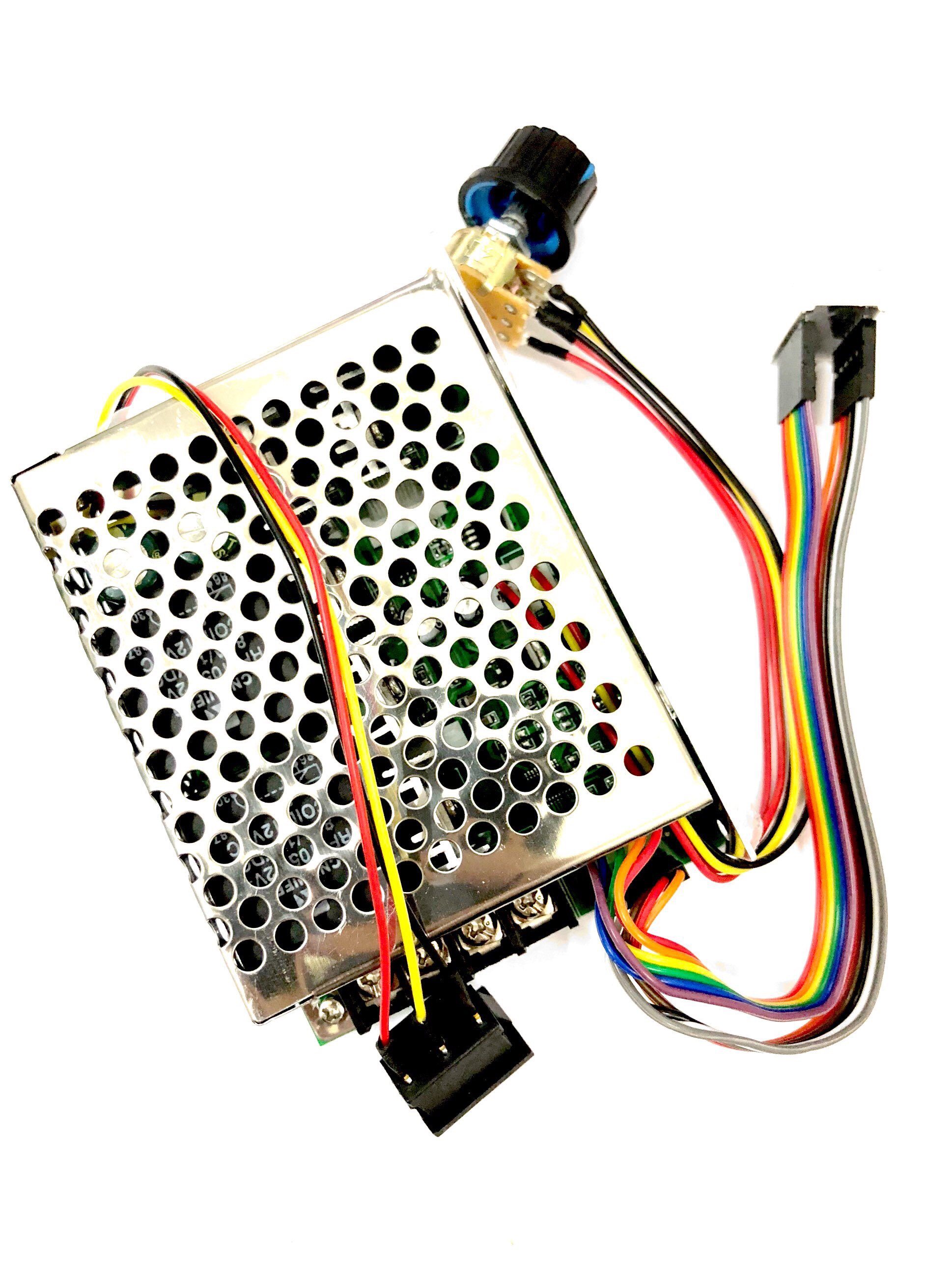 双向 正转 反转 直流电机调速器 带数显刻度转速表 40A 12V24V36