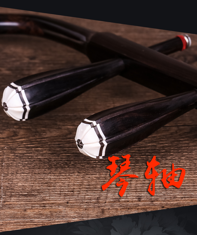 Xinghai mun 8746 Gao Hudongfei màu đen gỗ hồng vàng mận kịch nhạc cụ đệm nhạc cụ Gaohu hình bát giác để gửi phụ kiện - Nhạc cụ dân tộc mua sáo