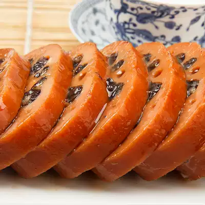 Glutinous rice lotus root osmanthus honey juice lotus root Jiangsu specialty snacks vacuum cooked sweet sugar lotus root 500g flavor grass