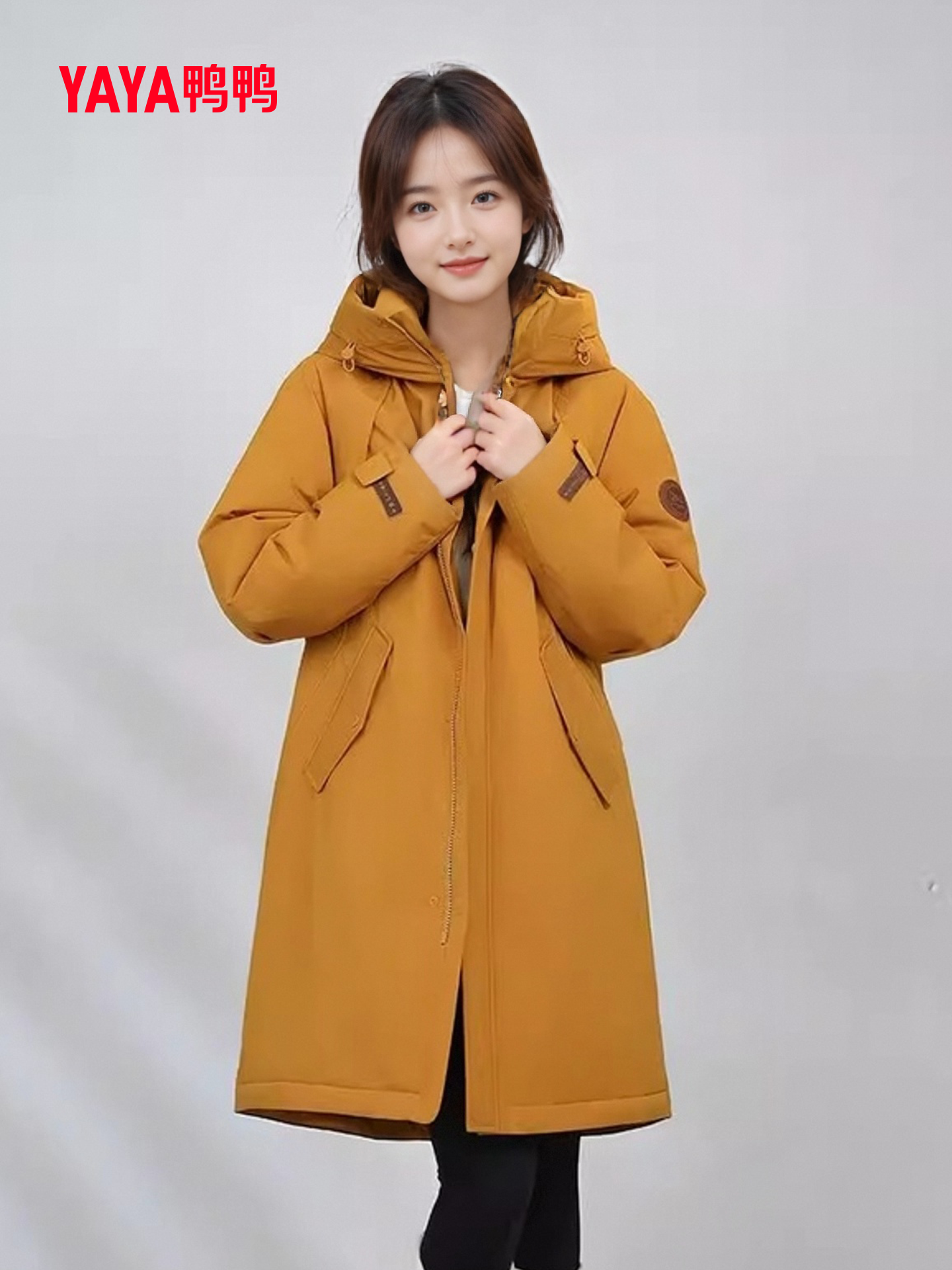 [Time and Space Dao Yu Collaboration]Duck Duck Long down Jacket 2025 New Unisex Parka Workwear Jacket