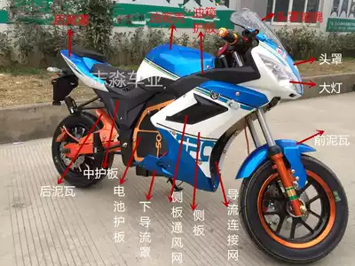 Horizon R1 small sports car shell accessories 72V electric car small imitation race electric motorcycle sports car fuel tank shell living room light