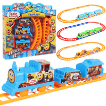 Childrens electric DIY track train toy model Male and female children 3-6 years old puzzle assembly car track car