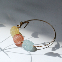 Haunted Witch Shop 7nows) 18k gold bracelet actress seat crystal diy candy color with beads gift homemade collar