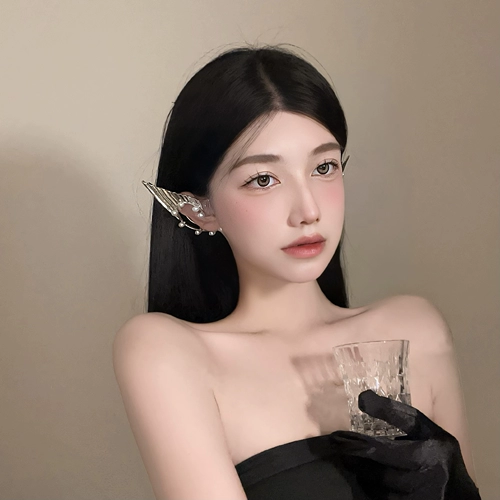 Клипсы, серьги, без проколов ушей, легкий роскошный стиль, изысканный стиль