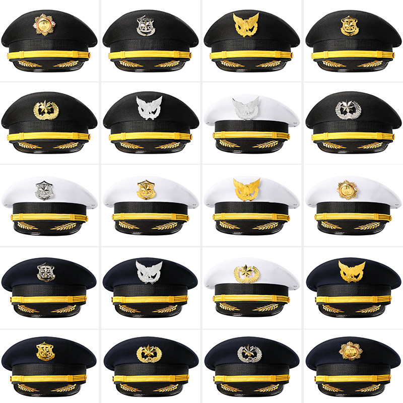 Security big brim hat adult hat male large cap nut police cap guard property security hat men's performance photography cap