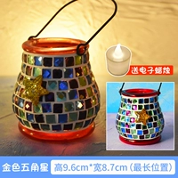 Темно -фиолетовая золотая пентаграмма звезда